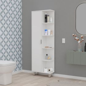 Randall Linen Cabinet, with 1 door and 9 shelves