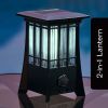 Solar Patio Lantern Bug Zapper, ¬Ω Acre Coverage, Led Flame Effect, Black,1 Pack