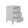 set of 2 pcs white 3 Drawer Nightstand with Charging Station and USB Ports & Power Outlets,Wooden Bed Side Table/End Table Modern Night Stands for Bed