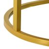 Modern Marble Golden Coffee Table, Metal Frame, with Drawers & Shelves Storage for Living Room