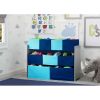 Deluxe Multi-Bin Toy Organizer with Storage Bins, Grey