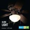 44 inch Hugger Indoor Ceiling Fan with Light Kit, Bronze, 5 Blades, Reverse Airflow