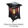 Solar Patio Lantern Bug Zapper, ¬Ω Acre Coverage, Led Flame Effect, Black,1 Pack