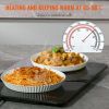 23.6" x 16.5" Electric Food Buffet Server 100W Glass Warming Tray