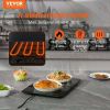 23.6" x 16.5" Electric Food Buffet Server 100W Glass Warming Tray