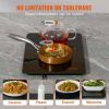 23.6" x 16.5" Electric Food Buffet Server 100W Glass Warming Tray