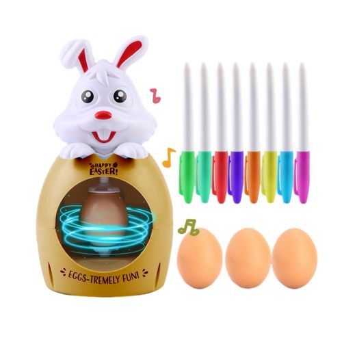 Easter Egg Decorating Kit Easter Gifts for Kids, DIY Egg Decorator Coloring Spinner
