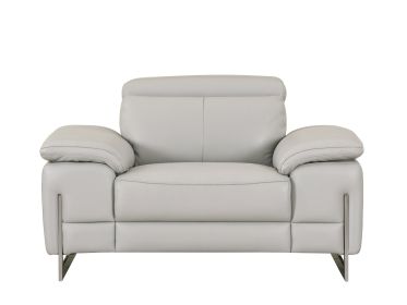Global United Top Grain Italian Leather Chair (Color: as Pic)