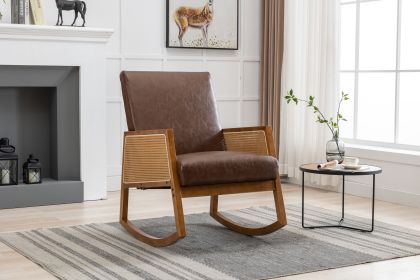 Living room Comfortable rocking chair living room chair (Color: as Pic)