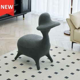 Sherpa Lamb Fabric Gaming Chair, Lambswool Fabric Upholstered Accent Chair for Gaming Room, Living Room, Bedroom (Color: as Pic)