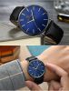 New Men's Watch Ultra-thin Fashion Watches Leather Simple Business Quartz Wristwatch Roman Masculine Male relojes Casual Clock