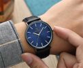 New Men's Watch Ultra-thin Fashion Watches Leather Simple Business Quartz Wristwatch Roman Masculine Male relojes Casual Clock