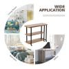 360¬∞ Free Rotating Sofa Side Table with Storage Shelves and Casters