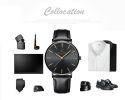 New Men's Watch Ultra-thin Fashion Watches Leather Simple Business Quartz Wristwatch Roman Masculine Male relojes Casual Clock