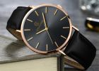 New Men's Watch Ultra-thin Fashion Watches Leather Simple Business Quartz Wristwatch Roman Masculine Male relojes Casual Clock