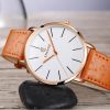 New Men's Watch Ultra-thin Fashion Watches Leather Simple Business Quartz Wristwatch Roman Masculine Male relojes Casual Clock